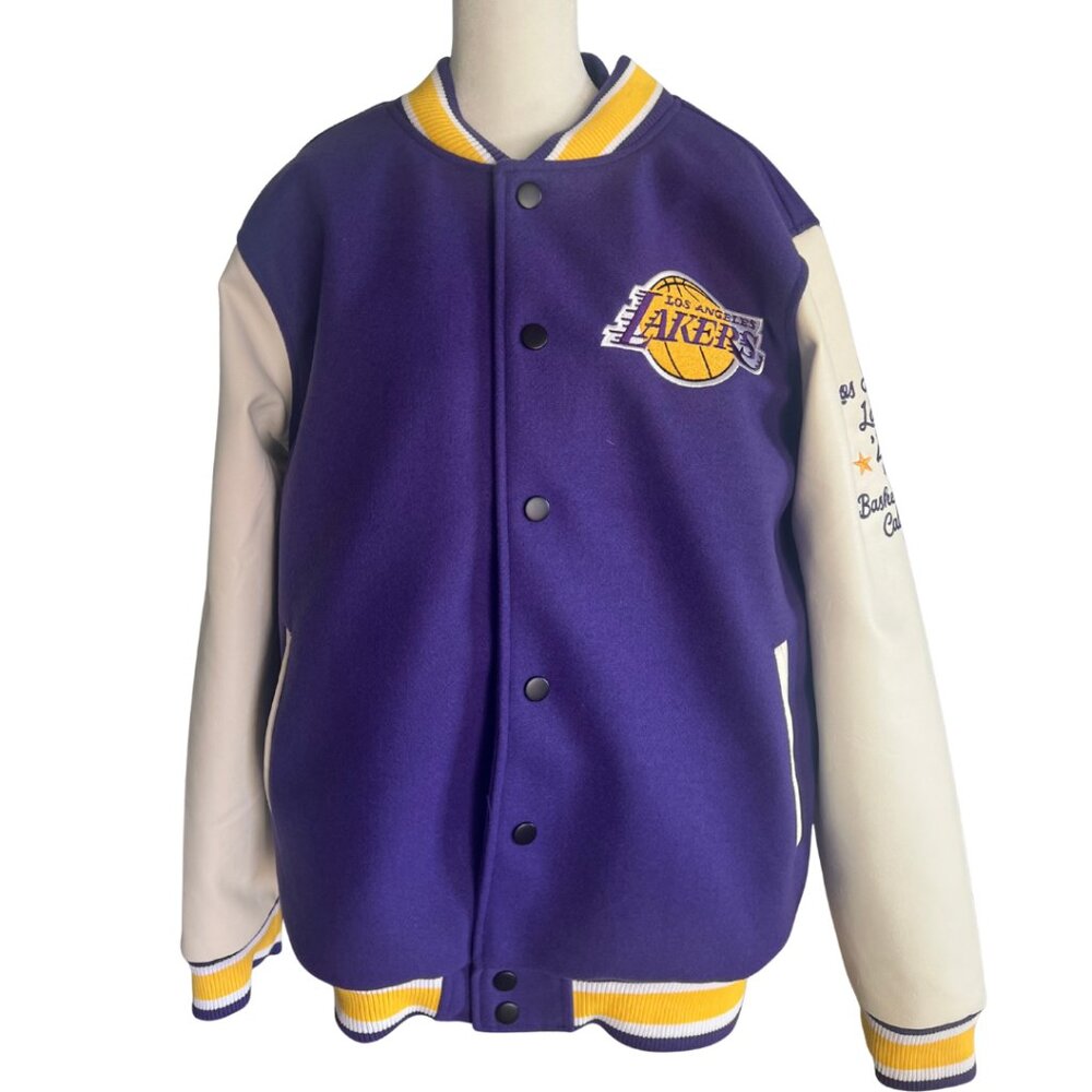 New  (NWT) NBA Los Angeles Lakers Ultra Game Varsity Jacket Men's M